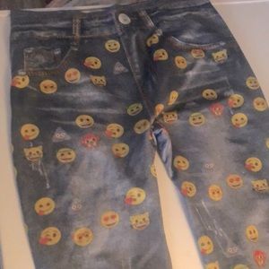 Emoji youth leggings